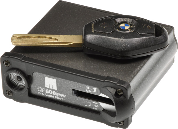 CP600BMW MP3 Pro Audio Player - Ansicht mit Schlüssel